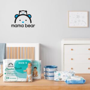 Mama Bear Gentle Touch Diapers, Hypoallergenic, Size 5, 132 Count (4 packs of 33)