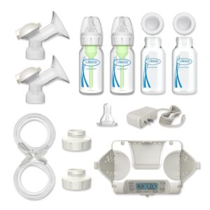 Dr. Brown's Customflow Double Electric Quiet Breast Pump with SoftShape Silicone Shields