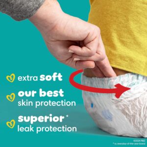 Pampers Swaddlers 360 Pull-On Diapers, Size 4, 132 Count, One Month Supply, for up to 100% Leakproof Skin Protection and Easy Changes