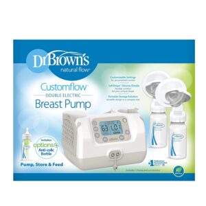 Dr. Brown's Customflow Double Electric Quiet Breast Pump with SoftShape Silicone Shields