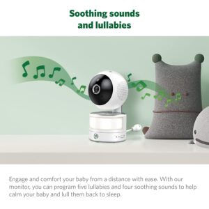 LeapFrog LF920HD Baby Monitor with Camera and Audio, 7" HD LCD Display, Color Day&Night Vision, 360 Pan-tilt, 8XZoom, Night Light, Temp & Humidity Sensor, Up to 1000ft, Secure Transmission No WiFi